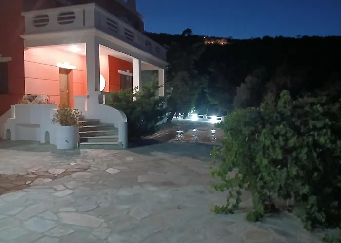 וילה Aspalathus Red, Pool And Panoramic Views To Fulfil Your Aegean Memories סקופלוס טאון